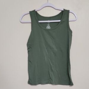 St. John's Bay Olive Green Tank Top